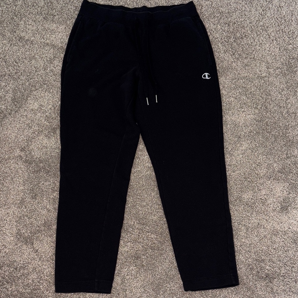 Champion Essential Black Track Pants